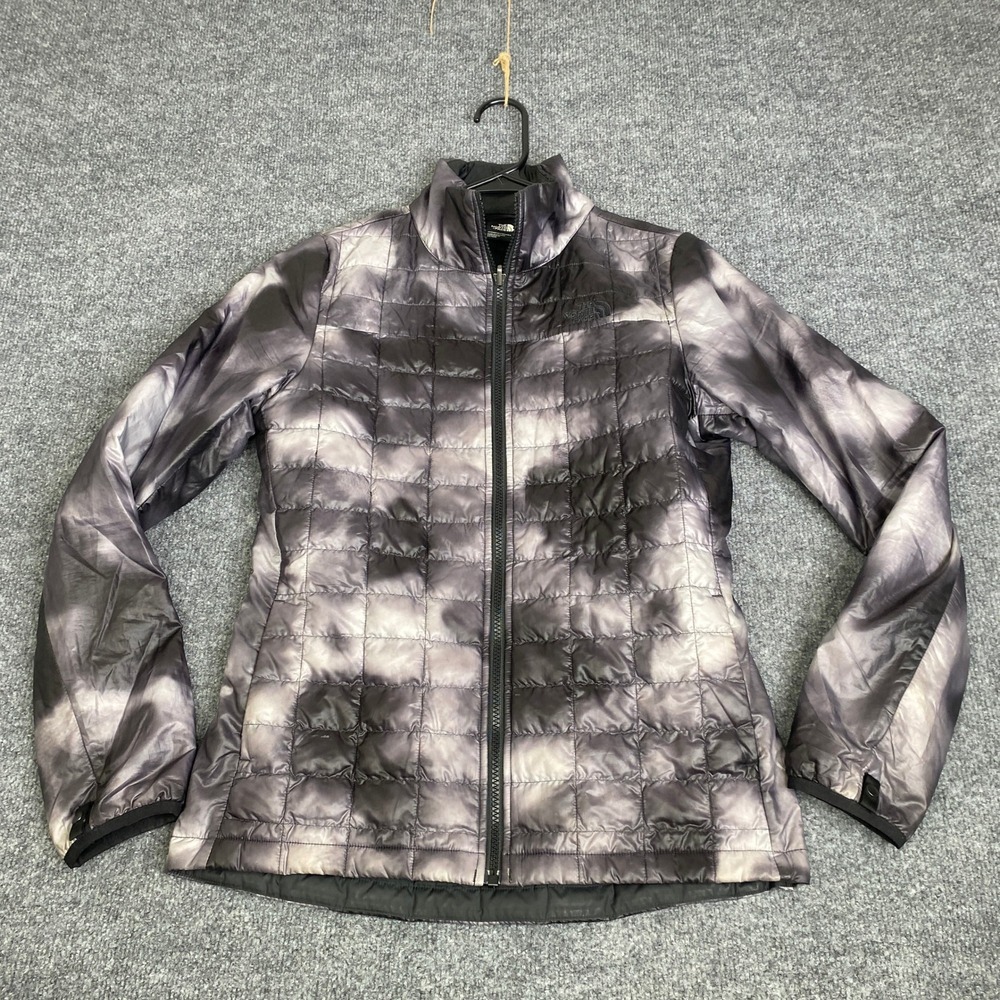 The North Face Thermoball Eco Jacket Womens Small Grey Tie Dye Puffer NF0A4R18
